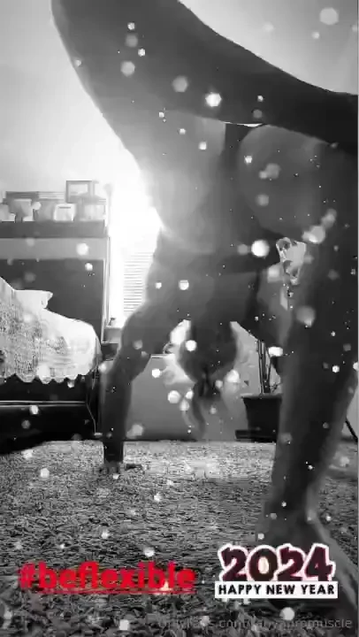 Happy new year my friends be healthy happy and flexible 