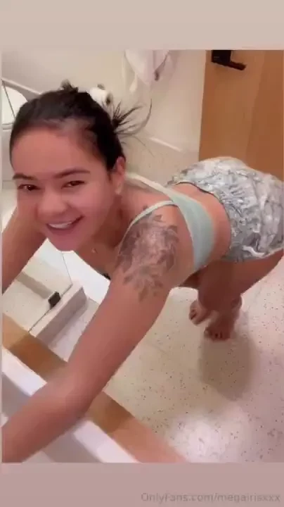 Playing before the shower 