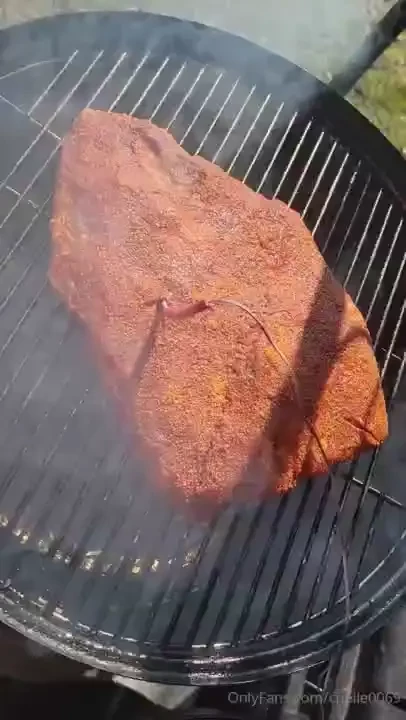 Got my brisket flat ready to go 