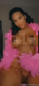 Pink fur bare skin nothing underneath let your imagination run wild