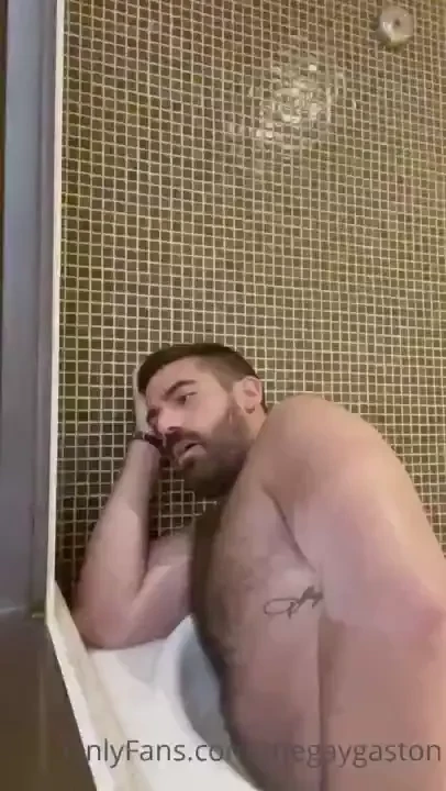 Cumming from the water jet 
