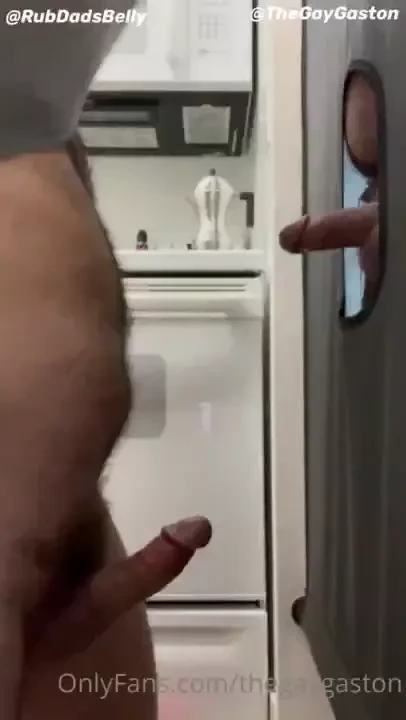 Rubdadsbelly stopped by my gloryhole to get his cock serviced could part 1 