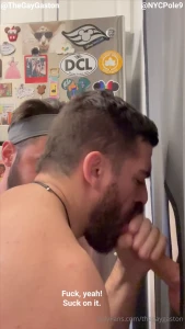 thegaygaston - Huge thick 9 cock at the gloryhole my boyfriend and i got on our knees part 2 