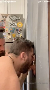 thegaygaston - Huge thick 9 cock at the gloryhole my boyfriend and i got on our knees part 5 