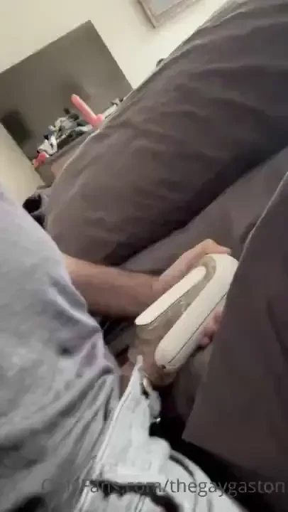 Got home from work so damn horny i had to put my cock in something 