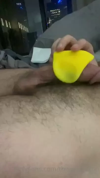 Toytueaday with hello cake ribbed vibrating stroker 