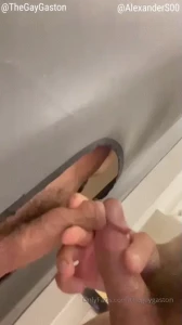 thegaygaston - Nice uncut cock at my gloryhole got a little carried away with part 7 