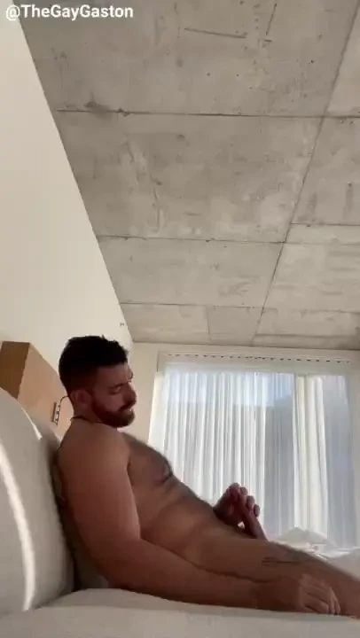 Stroking in front of the photographer took some shots naked and hard 