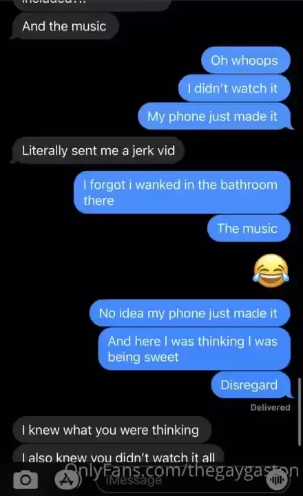 When you accidentally send your best friend a wank video like if you d 