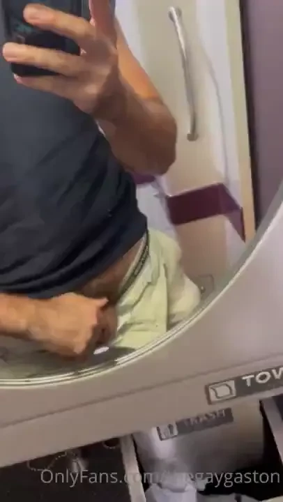 Showing off my hairy cock on the train 