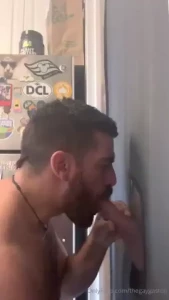 Hot gloryhole guest jakecampbellx stops by my gloryhole to get his part 2