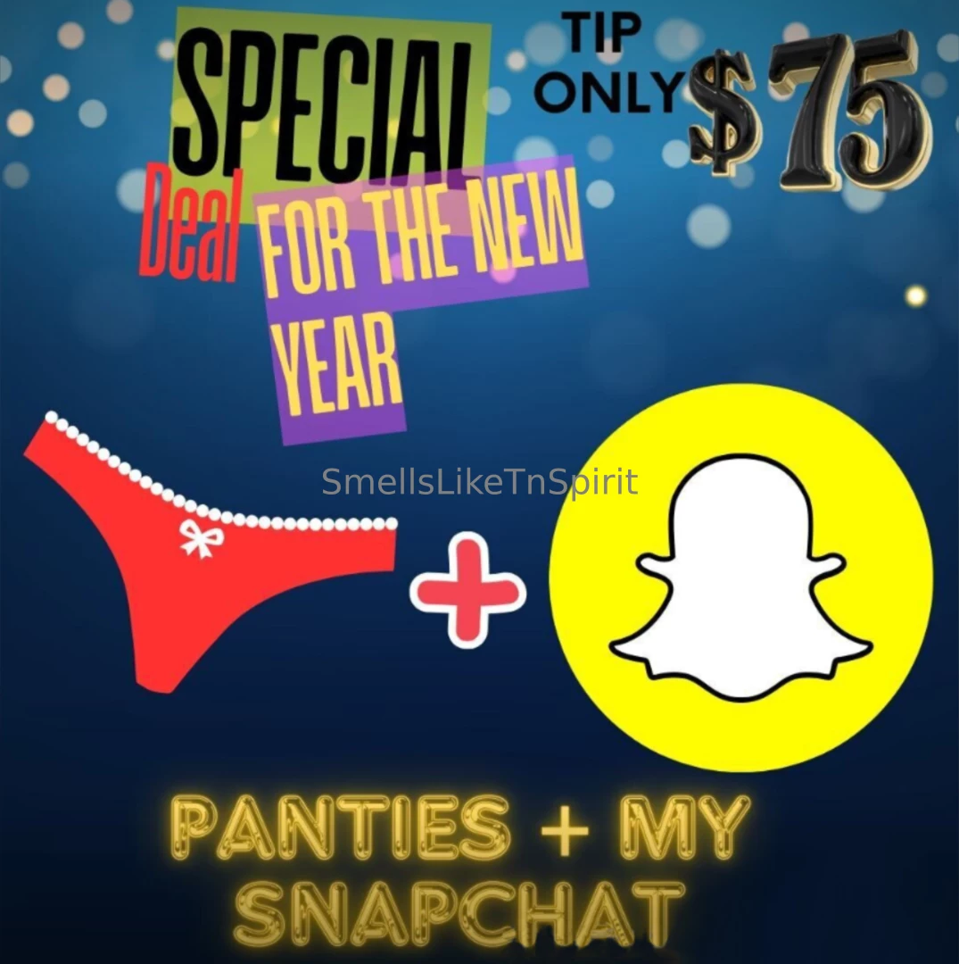 Panty amp snapchat deal only 75 for my premium snap my worn panties 