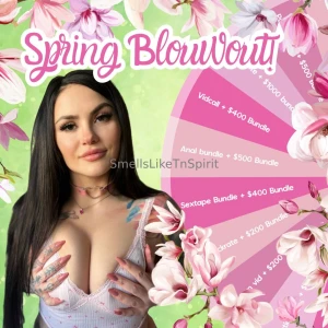 Spring blowout i decided to treat my fans all spring long every spin