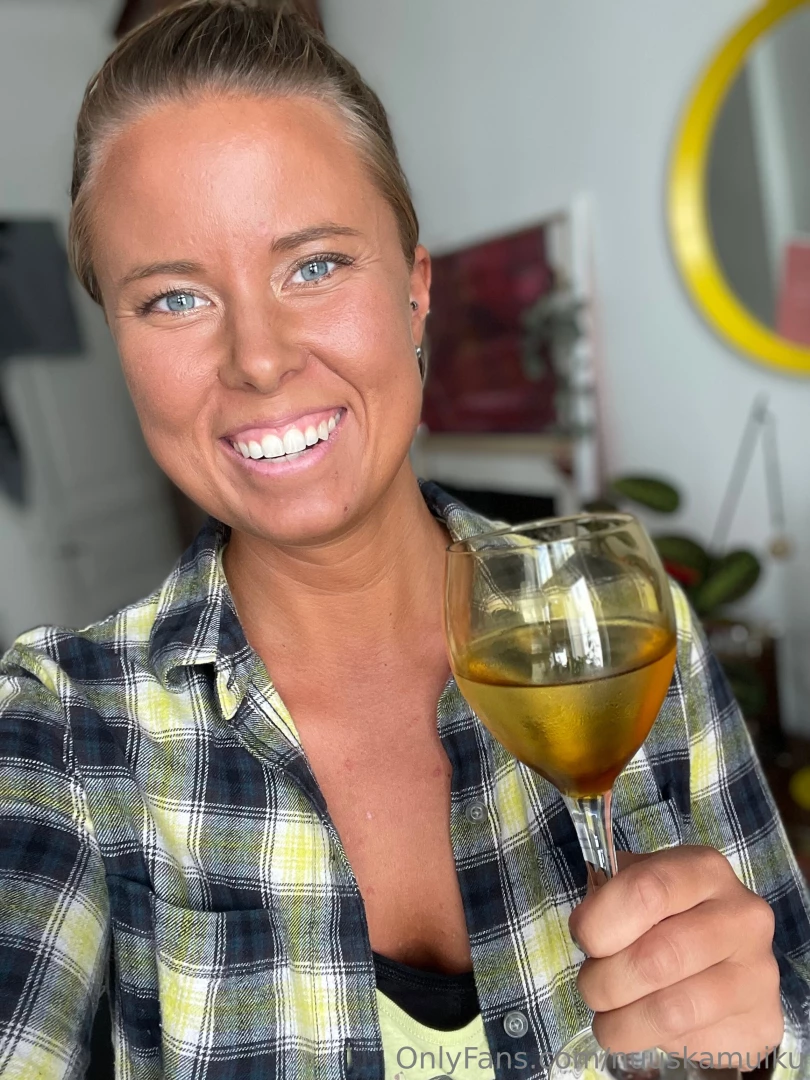 Hehah this picture was in weekend weekend smile with wine 
