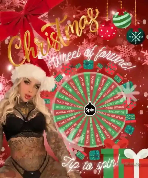 Christmas wheel of fortune get in the festive spirit and spin my 