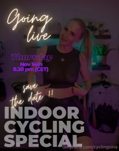 Your favourite indoor cycling live stream is back thursday november
