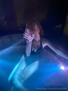 The water is cold but i m very very hot