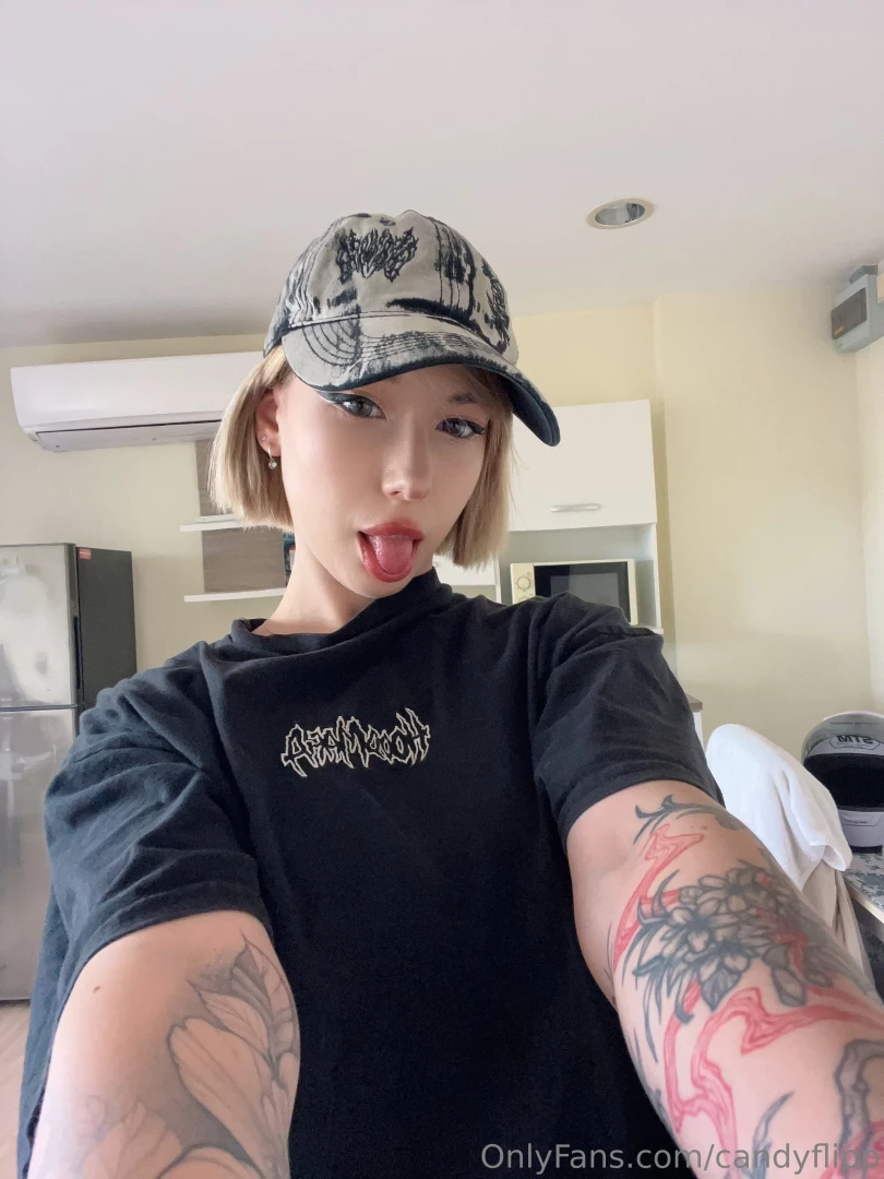 I love putting on a cap and making a face in front of the camera it 