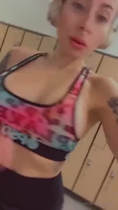 What would you do if you saw me working out at the gym in this itty