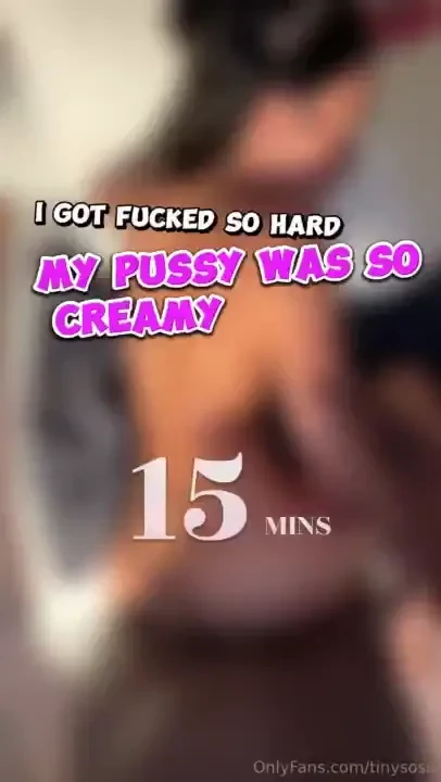 My pussy was creaming everywhere all my tapes are cheaper on my vip 