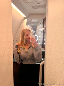 Naughty fun on the plane - a photo to tease you