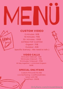 Good morning here s what i have on menu today