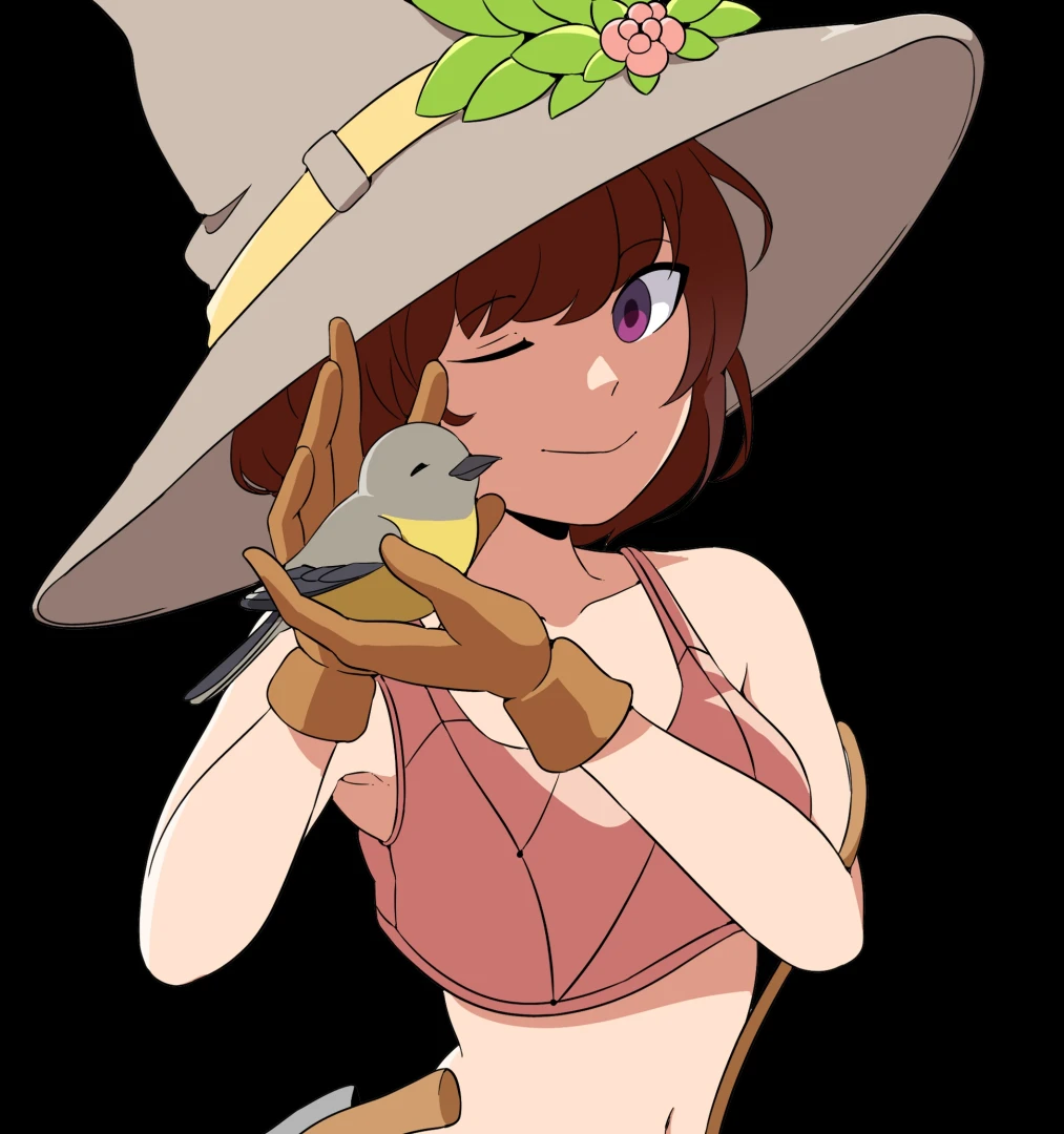 Gardening mushroom witch amp songling by the ever talented hairocroto 