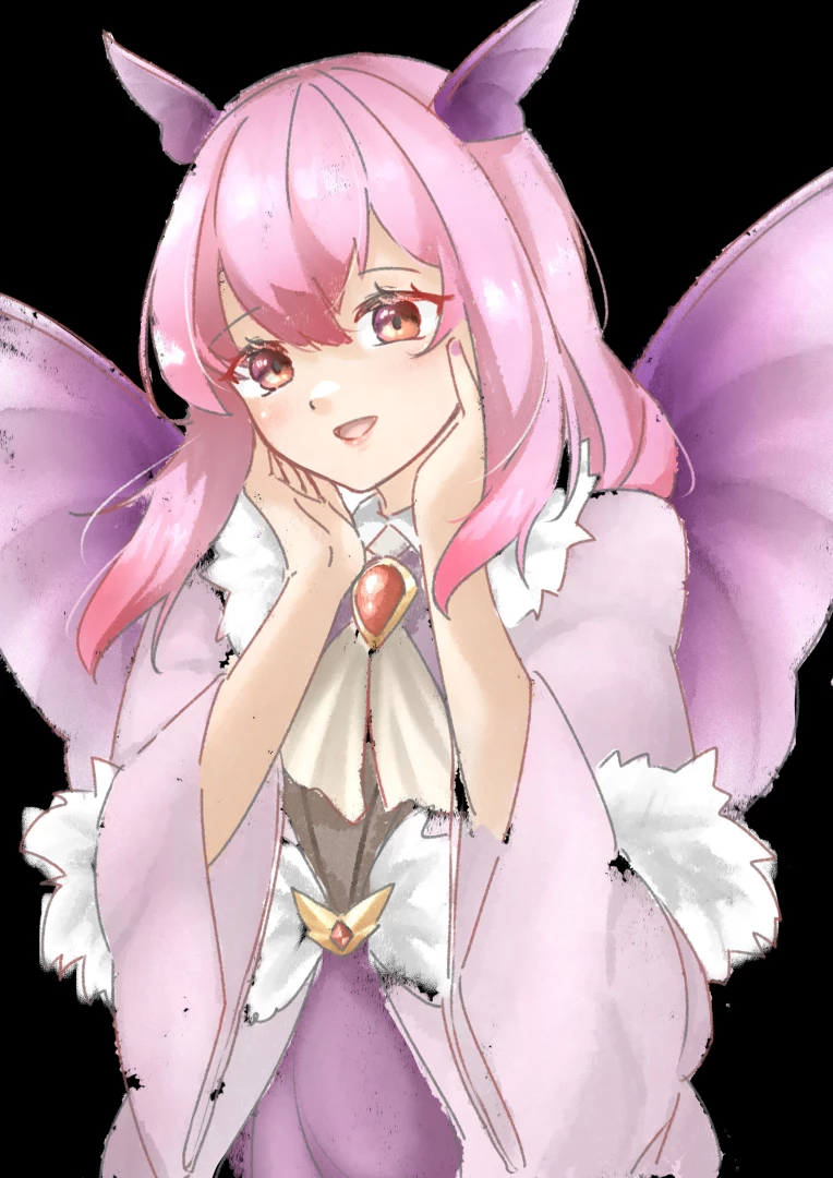 Moth girl by the lovely gilang fathur moth girl art anime 