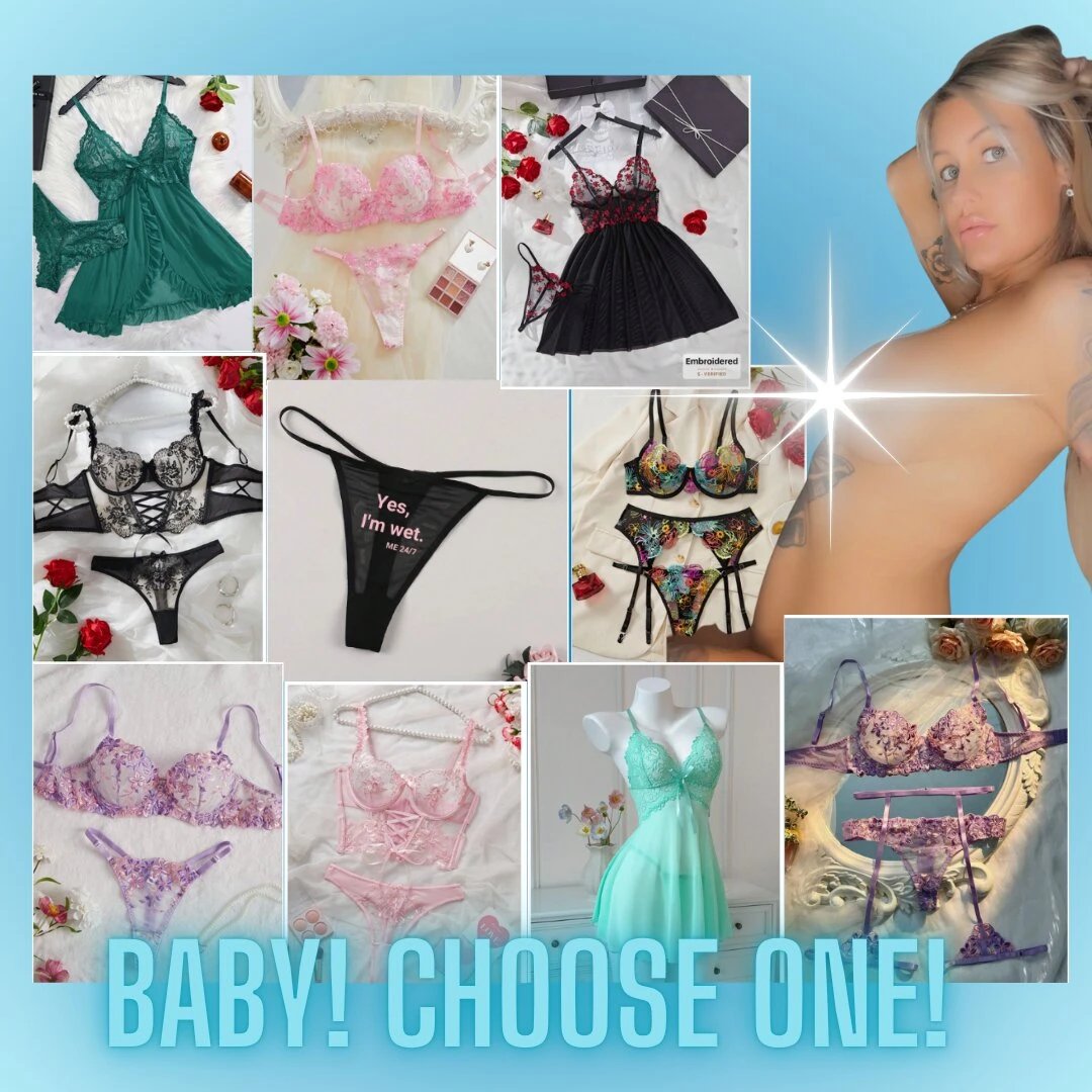 Help me buy new lingerie i m dying to slip into something new and sexy 