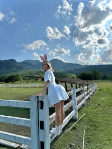 Do you think you can catch me trust me i m as fast as a bunny haha