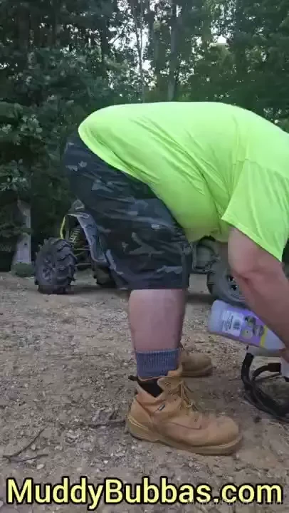 Pressure washing in workboots then join me in the shed showin some 