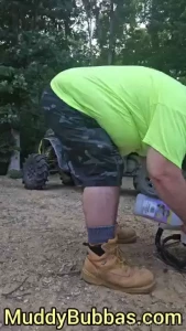 Pressure washing in workboots then join me in the shed showin some