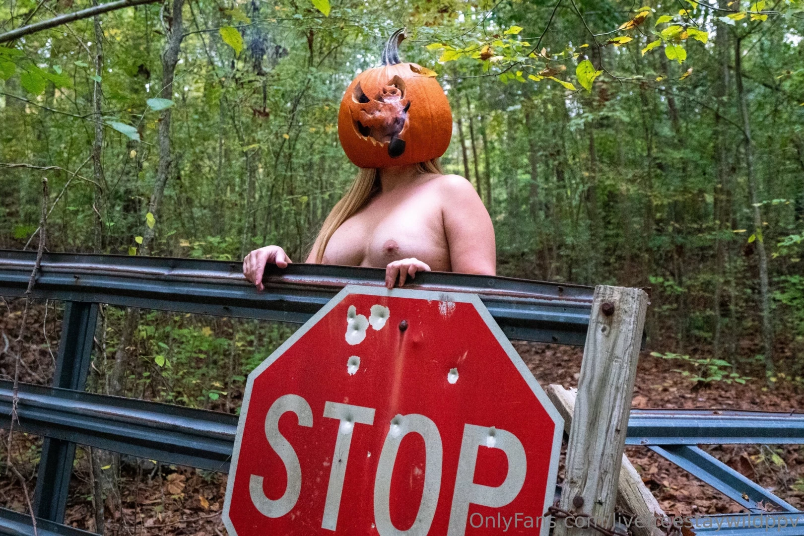 Happy halloween nude jack-o-lantern photo shoot all uncensored part 3 