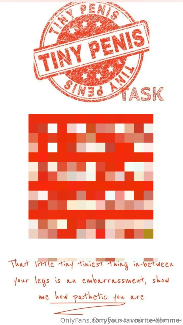 Tiny penis task is waiting for you unlock it now part 1 