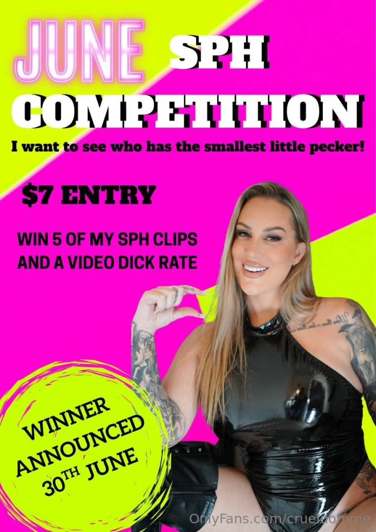 June sph competition winner gets 5 of my sph clips and a video dick part 5 