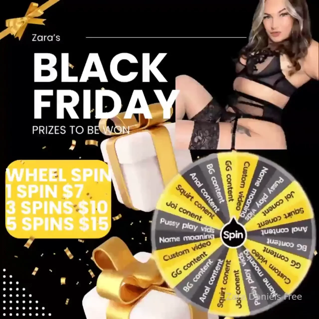 Black friday wheel spin massive discount win some amazing prizes right 