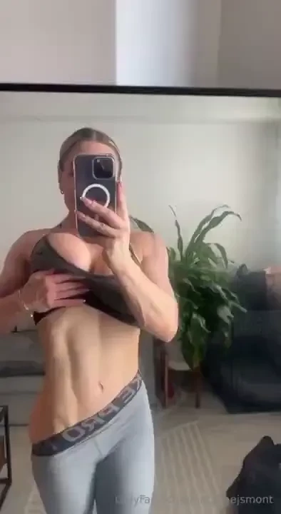 Slowly sliding this down just enough to show off these abs and give 