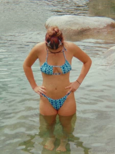 Miss being warm in just a bikini part 1