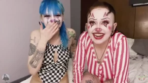 Bratty clowns bean and blaire heard you had a small penis and they ve