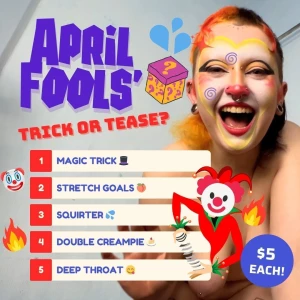 To play our april fools trick or tease game will you get a steamy