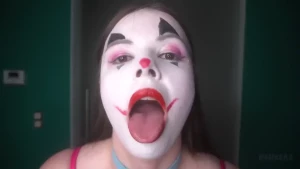 Clowngirl giantess sensually eats you video after turning into a tiny