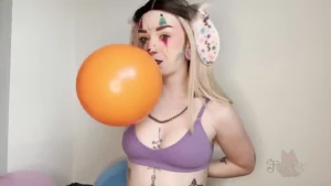 Balloon bunny blows up balloons trailer coming tomorrow - cutie pie