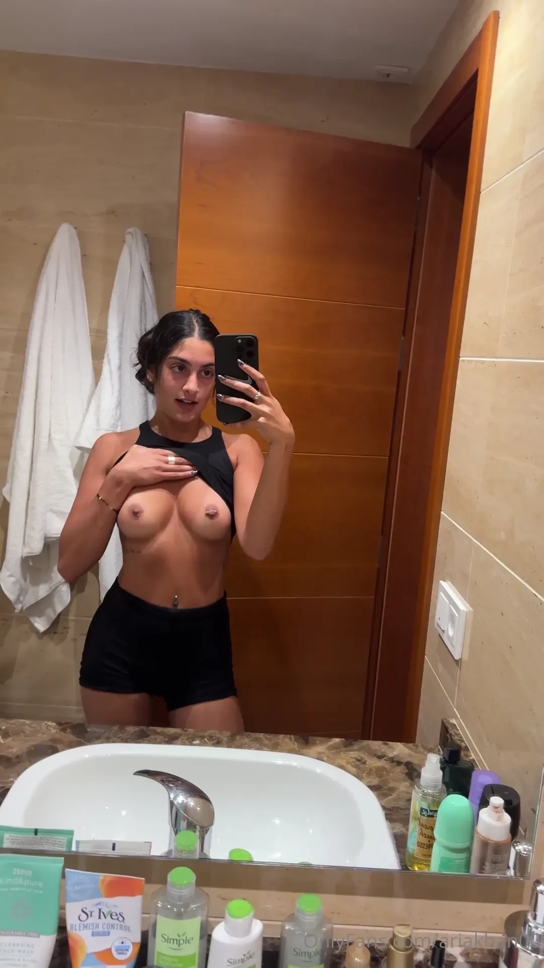 I want to be cuddled from behind while you squeeze my tits 