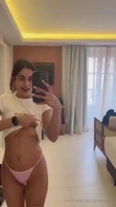 Baby tee and baby pink panties