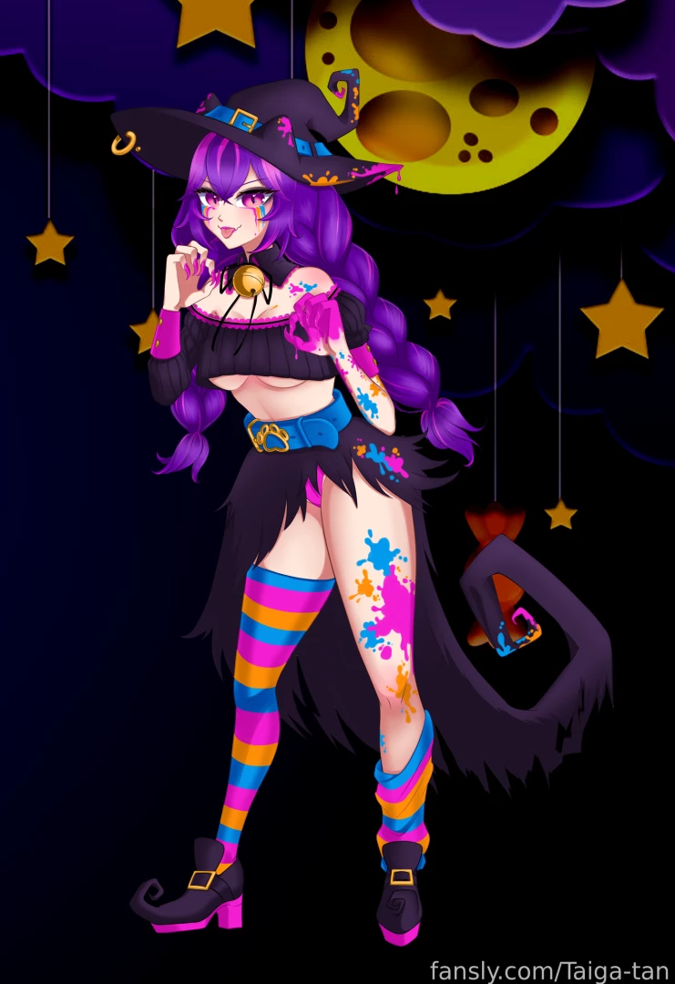 Happy halloween lt 3 art by https twitter com kawaiibrittanii 