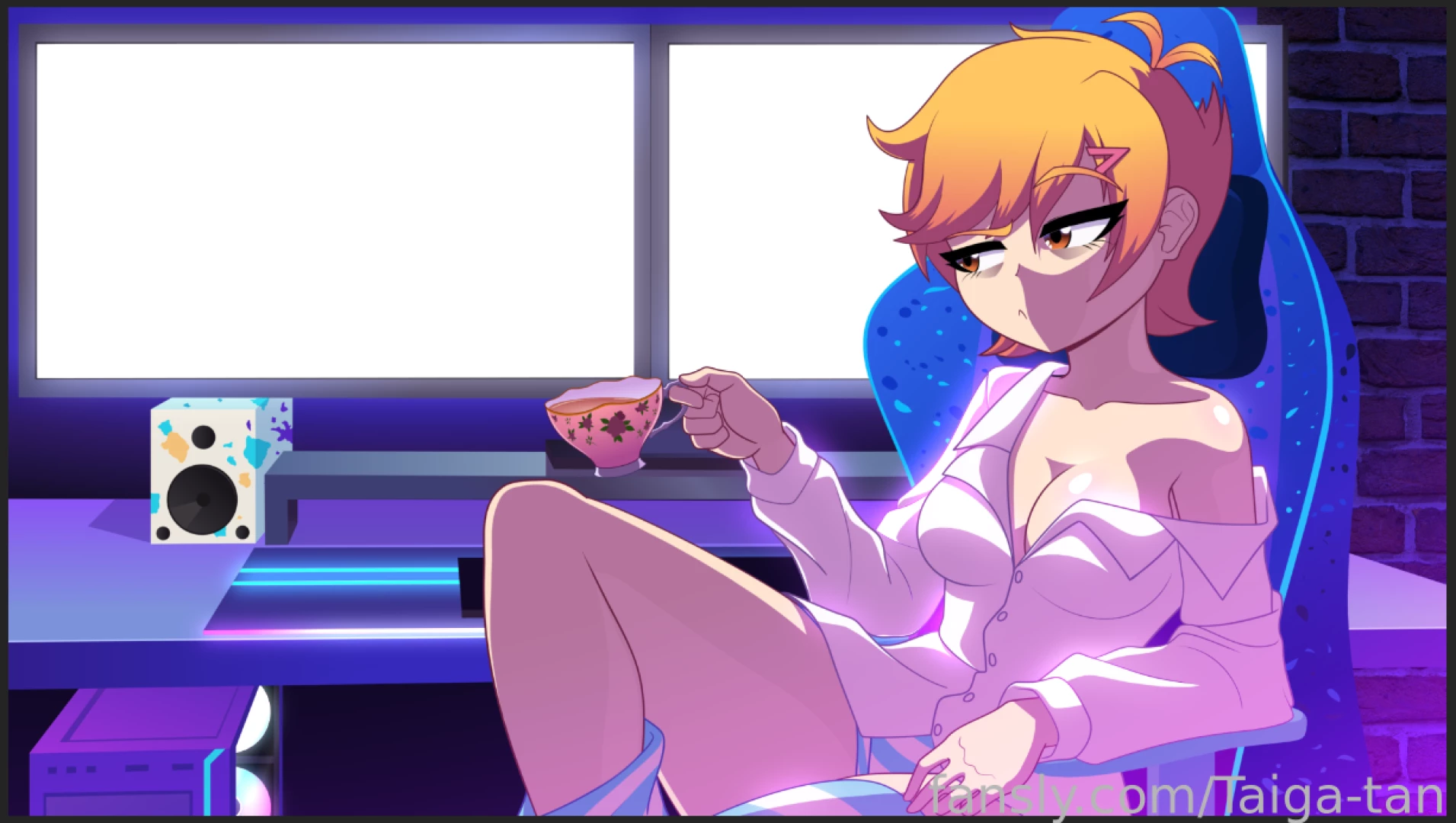 Wip for a brb screen for karen streams will be animated art by alfa995 