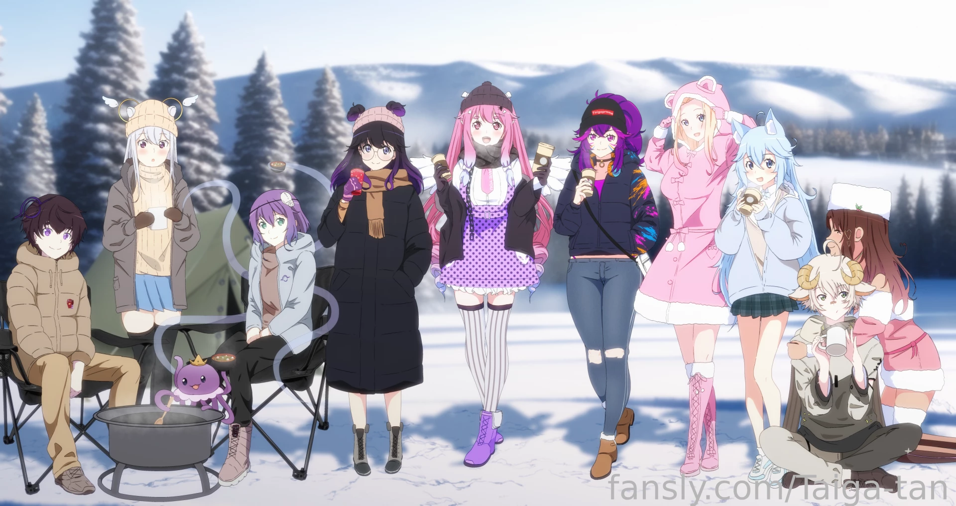 Merry christmas enjoy this cute little background with a few familiar part 1 