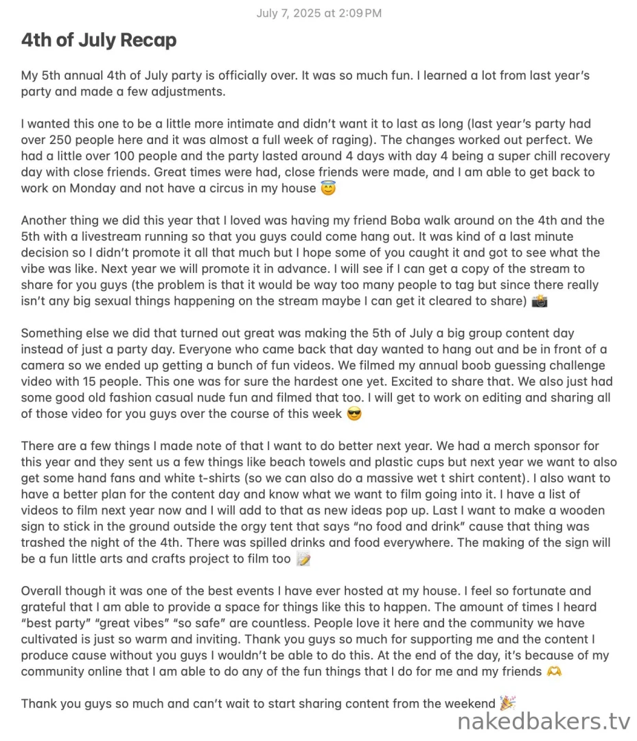 5th annual 4th of july recap 