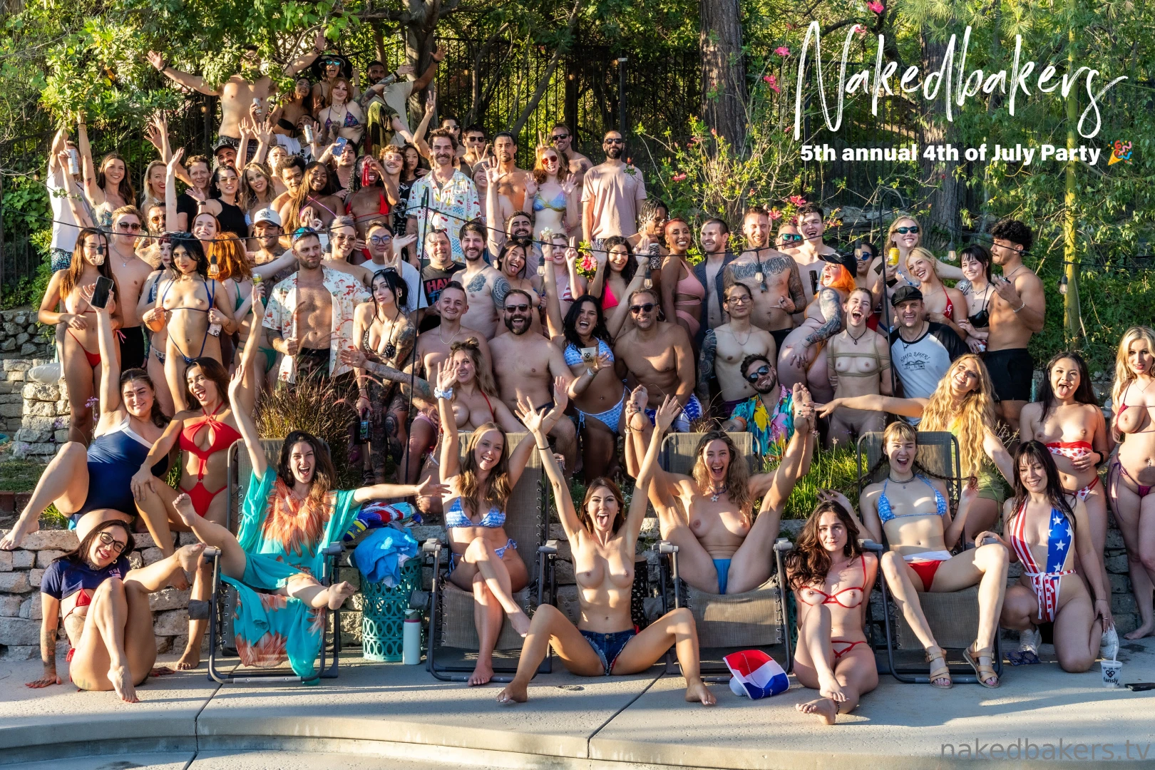 So glad we got everyone together for a big group 4th of july party pic 