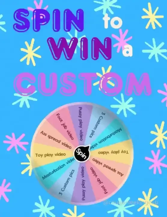 Naughty spin the wheel winner on every spin only today 10 per spin or 